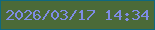 文字の大きさ：1、枠の色：0f697f、背景の色：4b6a38、文字の色：7e8ce4 無料ブログパーツのブログ時計
