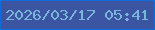 文字の大きさ：2、枠の色：0f6cdb、背景の色：3c55a3、文字の色：78b7da 無料ブログパーツのブログ時計
