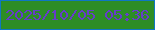 文字の大きさ：2、枠の色：0f77c4、背景の色：2d8d26、文字の色：663ccb 無料ブログパーツのブログ時計