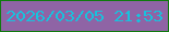 文字の大きさ：1、枠の色：0f7a0e、背景の色：8f64a5、文字の色：18c2dd 無料ブログパーツのブログ時計