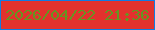 文字の大きさ：5、枠の色：0f7ce2、背景の色：e2322d、文字の色：669521 無料ブログパーツのブログ時計