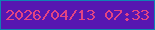 文字の大きさ：2、枠の色：0f82b3、背景の色：5716b1、文字の色：e34483 無料ブログパーツのブログ時計