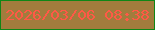 文字の大きさ：2、枠の色：0f8616、背景の色：a27c3d、文字の色：ff5946 無料ブログパーツのブログ時計