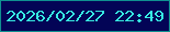 文字の大きさ：3、枠の色：0f9090、背景の色：030456、文字の色：37ece3 無料ブログパーツのブログ時計