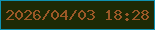 文字の大きさ：5、枠の色：0f91b0、背景の色：1d2905、文字の色：9b5827 無料ブログパーツのブログ時計