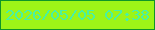 文字の大きさ：4、枠の色：0f9528、背景の色：9df417、文字の色：48f1a4 無料ブログパーツのブログ時計