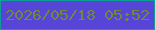 文字の大きさ：4、枠の色：0f9b96、背景の色：5745d7、文字の色：6e8941 無料ブログパーツのブログ時計