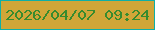 文字の大きさ：4、枠の色：0fafa6、背景の色：d0a638、文字の色：378b2e 無料ブログパーツのブログ時計