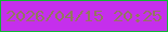 文字の大きさ：3、枠の色：0fb733、背景の色：c52fec、文字の色：937761 無料ブログパーツのブログ時計