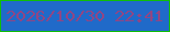 文字の大きさ：1、枠の色：0fbe07、背景の色：206ac9、文字の色：914684 無料ブログパーツのブログ時計