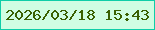 文字の大きさ：5、枠の色：0fcda8、背景の色：d0fde3、文字の色：3a6002 無料ブログパーツのブログ時計