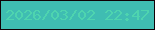 文字の大きさ：4、枠の色：100005、背景の色：3fbdb2、文字の色：4ed4af 無料ブログパーツのブログ時計