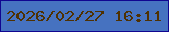 文字の大きさ：5、枠の色：100590、背景の色：4672c0、文字の色：4f3102 無料ブログパーツのブログ時計