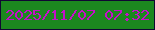 文字の大きさ：3、枠の色：100732、背景の色：1c881f、文字の色：c50fc9 無料ブログパーツのブログ時計
