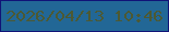 文字の大きさ：3、枠の色：101377、背景の色：226796、文字の色：4c5933 無料ブログパーツのブログ時計
