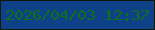 文字の大きさ：1、枠の色：101809、背景の色：0f4189、文字の色：0e701c 無料ブログパーツのブログ時計