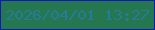 文字の大きさ：2、枠の色：101abb、背景の色：25774f、文字の色：257c9a 無料ブログパーツのブログ時計