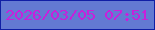 文字の大きさ：4、枠の色：101fa5、背景の色：637ad2、文字の色：c820db 無料ブログパーツのブログ時計