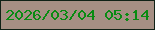 文字の大きさ：4、枠の色：102116、背景の色：a68f84、文字の色：098b12 無料ブログパーツのブログ時計