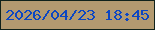 文字の大きさ：1、枠の色：10221b、背景の色：b39a70、文字の色：0c46c3 無料ブログパーツのブログ時計