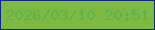 文字の大きさ：2、枠の色：102a7d、背景の色：7eba42、文字の色：5bb353 無料ブログパーツのブログ時計