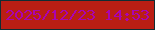 文字の大きさ：5、枠の色：102d33、背景の色：ba1e14、文字の色：aa03b1 無料ブログパーツのブログ時計
