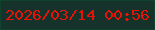 文字の大きさ：2、枠の色：10422e、背景の色：15322b、文字の色：e91206 無料ブログパーツのブログ時計