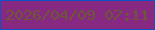 文字の大きさ：2、枠の色：1050c6、背景の色：872881、文字の色：6c5837 無料ブログパーツのブログ時計