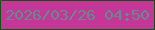 文字の大きさ：1、枠の色：105310、背景の色：c43697、文字の色：648c8d 無料ブログパーツのブログ時計