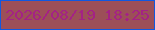 文字の大きさ：1、枠の色：1058e0、背景の色：9c4f58、文字の色：a42285 無料ブログパーツのブログ時計