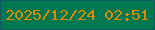 文字の大きさ：3、枠の色：105a64、背景の色：01784f、文字の色：e08a02 無料ブログパーツのブログ時計