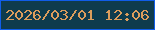 文字の大きさ：2、枠の色：105de9、背景の色：0e3b4d、文字の色：dc9d5c 無料ブログパーツのブログ時計