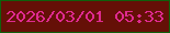 文字の大きさ：3、枠の色：10600c、背景の色：651007、文字の色：e02a91 無料ブログパーツのブログ時計