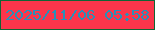 文字の大きさ：2、枠の色：106535、背景の色：fc354b、文字の色：2790b9 無料ブログパーツのブログ時計