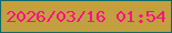 文字の大きさ：4、枠の色：106968、背景の色：c3a03f、文字の色：fb117f 無料ブログパーツのブログ時計