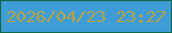 文字の大きさ：1、枠の色：106a48、背景の色：3e9dd7、文字の色：b5a145 無料ブログパーツのブログ時計