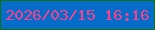文字の大きさ：1、枠の色：10700d、背景の色：066cc9、文字の色：f9408c 無料ブログパーツのブログ時計