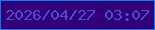 文字の大きさ：4、枠の色：107cec、背景の色：320079、文字の色：4e4cd2 無料ブログパーツのブログ時計