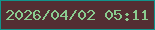文字の大きさ：1、枠の色：10948c、背景の色：532e33、文字の色：8acb8f 無料ブログパーツのブログ時計