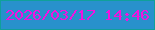 文字の大きさ：2、枠の色：10a09a、背景の色：2891cc、文字の色：f312df 無料ブログパーツのブログ時計