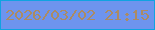 文字の大きさ：3、枠の色：10a3e1、背景の色：6e94ee、文字の色：ab8b63 無料ブログパーツのブログ時計