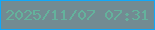 文字の大きさ：3、枠の色：10a8f9、背景の色：728b92、文字の色：64b29c 無料ブログパーツのブログ時計
