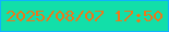 文字の大きさ：3、枠の色：10b1fd、背景の色：12dfa9、文字の色：ed7718 無料ブログパーツのブログ時計