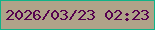 文字の大きさ：2、枠の色：10b388、背景の色：afa389、文字の色：56014f 無料ブログパーツのブログ時計