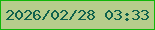 文字の大きさ：3、枠の色：10b709、背景の色：b6cd8c、文字の色：10614d 無料ブログパーツのブログ時計