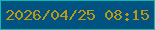 文字の大きさ：4、枠の色：10b8ad、背景の色：005381、文字の色：bc9813 無料ブログパーツのブログ時計