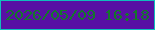 文字の大きさ：4、枠の色：10bebc、背景の色：5810a4、文字の色：14772b 無料ブログパーツのブログ時計