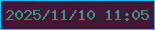 文字の大きさ：2、枠の色：10bffe、背景の色：451539、文字の色：2c9e71 無料ブログパーツのブログ時計