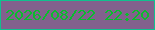 文字の大きさ：4、枠の色：10c18e、背景の色：82618d、文字の色：0abc2d 無料ブログパーツのブログ時計