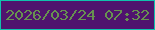 文字の大きさ：3、枠の色：10c1ad、背景の色：4f136e、文字の色：679150 無料ブログパーツのブログ時計
